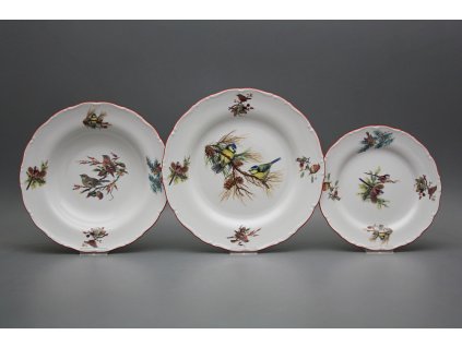 Talířová souprava Ofélie Ptáčci bez motýlků 12dílná GCL č. 1