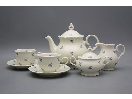 Čajová souprava Ofélie IVORY Pomněnky Házenky 15dílná BB č. 1