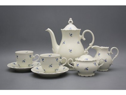 Kávová souprava Ofélie IVORY Pomněnky Házenky 15dílná BB č. 1