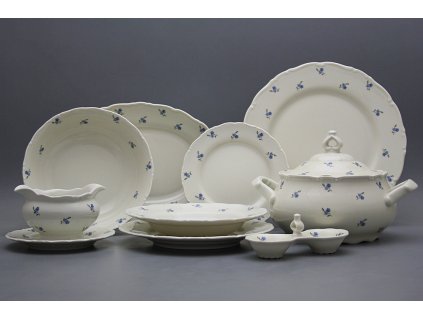 Jídelní souprava Ofélie IVORY Pomněnky Házenky 25dílná ABB č. 1