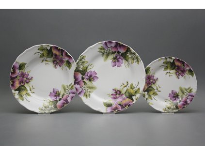 Talířová souprava Verona Macešky 12dílná CsvBB č. 1