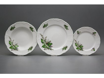 Talířová souprava Marie Louise Konvalinky 36dílná EZL č. 1