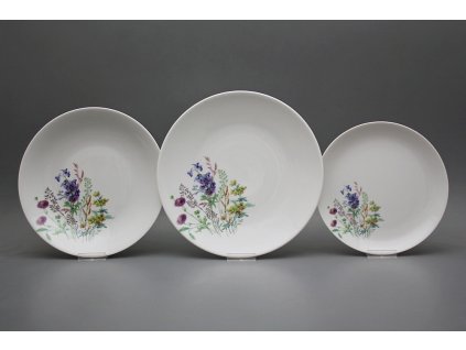 Talířová souprava Coup Kvetoucí louka motiv D 36dílná HBB č. 1