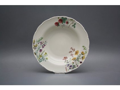 Talíř hluboký 23cm Ofélie IVORY Kvetoucí louka CBB č. 1