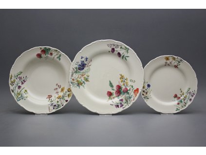 Talířová souprava Ofélie IVORY Kvetoucí louka 18dílná CBB č. 1