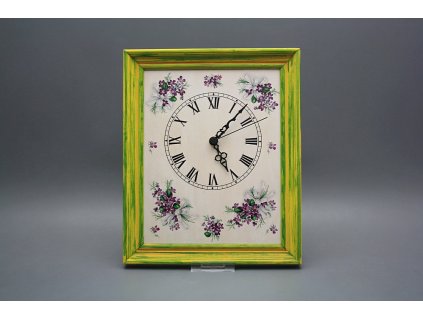 Nástěnné hodiny 25x30cm Viola s mašlí cZM č. 1