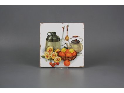 Obklad Forli Blanco 15x15cm Italská kuchyně motiv D č. 1