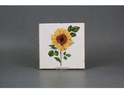 Obklad Forli Blanco 15x15cm Slunečnice č. 1