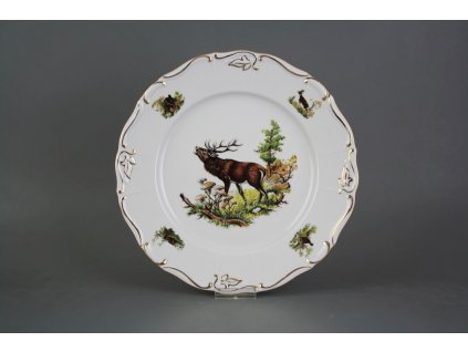 Talíř mělký 25cm Marie Louise Jelen řvoucí GGL LUX č. 1