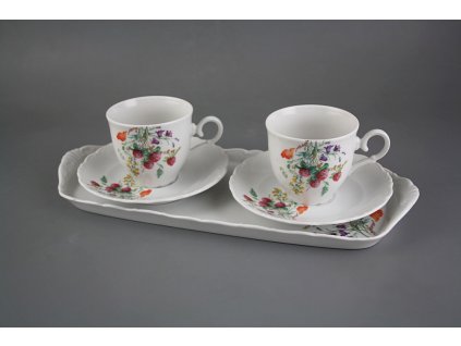 Přátelská kávová souprava Ofélie 5dílná Kvetoucí louka motiv A DBB č. 1