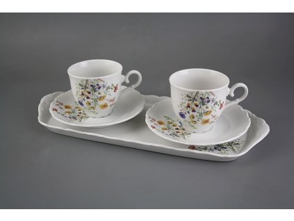 Přátelská kávová souprava Ofélie 5dílná Kvetoucí louka motiv B DBB č. 1