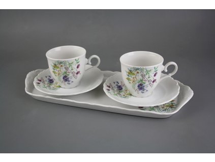 Přátelská kávová souprava Ofélie 5dílná Kvetoucí louka motiv D DBB č. 1
