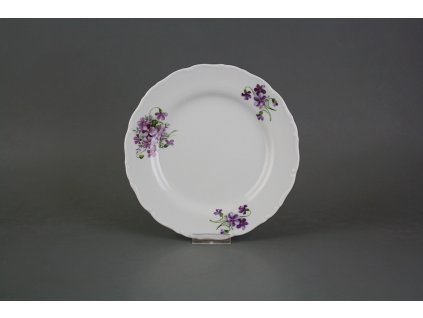 Talíř dezertní 19cm Ofélie Fialky CBB č. 1