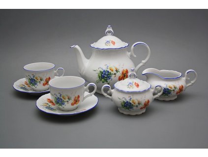 Čajová souprava Ofélie Polní kvítí 15dílná AL č. 1