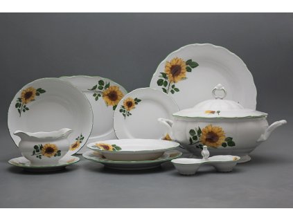 Jídelní souprava Verona/Ofélie Slunečnice 26dílná DZL č. 1