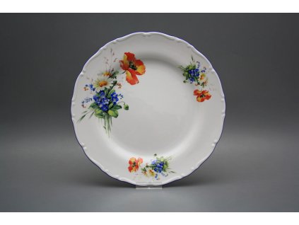 Talíř mělký 25cm Ofélie Polní kvítí CAL č. 1