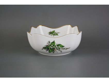 Mísa salátová 18cm čtyřhranná vysoká Rokoko Konvalinky EGL LUX č. 1