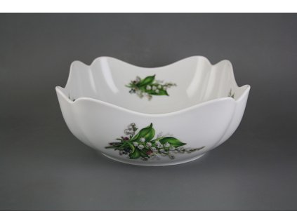Mísa salátová 24cm čtyřhranná vysoká Rokoko Konvalinky EBB č. 1