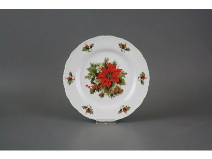 Talíř dezertní 19cm Ofélie Vánoční hvězda FZL č. 1