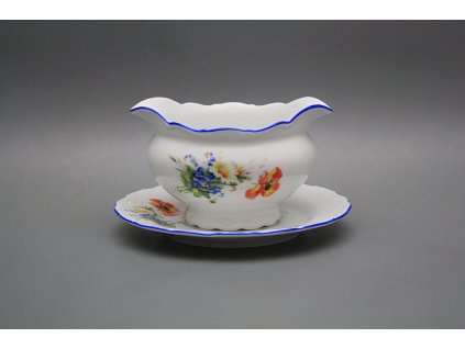 Omáčník 0,4l litý s podšálkem Ofélie Polní kvítí AL č. 1