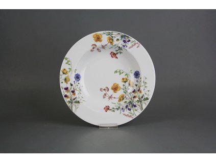 Talíř hluboký 22cm Nina Kvetoucí louka motiv B CBB č. 1