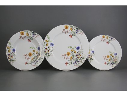 Talířová souprava Nina Kvetoucí louka 24dílná motiv B CBB č. 1