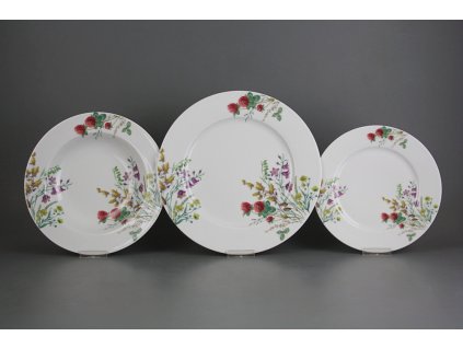 Talířová souprava Nina Kvetoucí louka 18dílná motiv C CBB č. 1