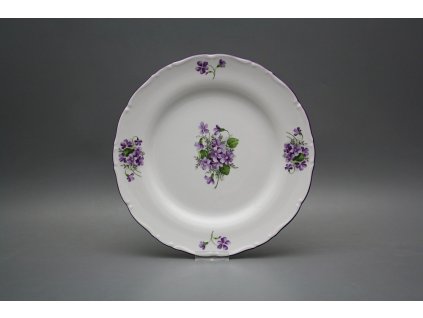 Talíř mělký 25cm Ofélie Fialky GFL č. 1