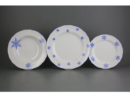 Talířová souprava Ofélie Vánoční vločka 36dílná AL č. 1