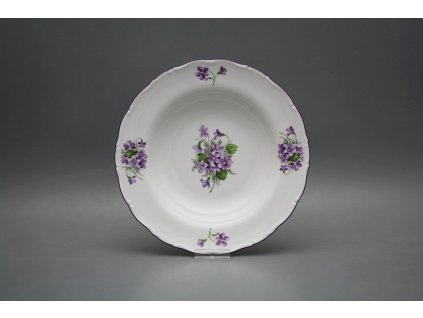 Talíř hluboký 23cm Ofélie Fialky GFL č. 1