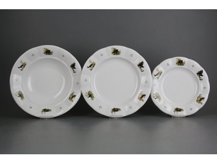 Talířová souprava Benedikt Myslivci 12dílná Z4T ABB č. 1