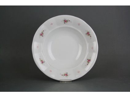 Talíř hluboký 24cm Benedikt Růžičky růžové R4T ABB č. 1