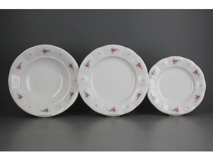 Talířová souprava Benedikt Růžičky růžové 24dílná R4T ABB č. 1