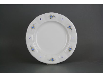 Talíř mělký 24cm Benedikt Světlemodré růžičky A4T ABB č. 1