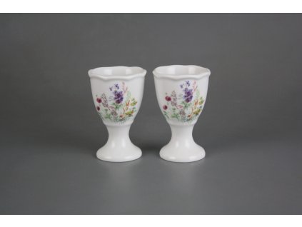 Kalíšek na vejce Rokoko Kvetoucí louka motiv D BB č. 1