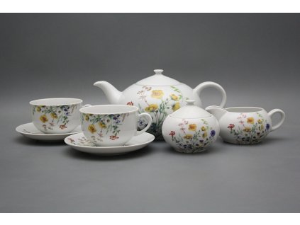 Čajová souprava Opal Kvetoucí louka motiv B 15dílná BB č. 1