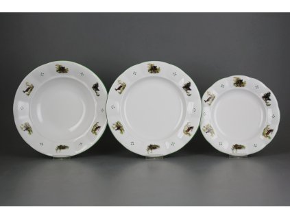 Talířová souprava Benedikt Myslivci 36dílná Z4T AZL č. 1