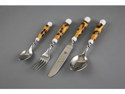 Souprava příborů Bohemia 1987 Leopard BB 24dílná č. 1