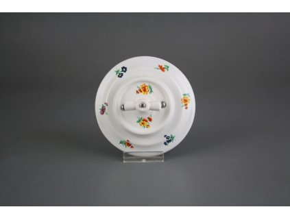 Porcelánový otočný vypínač č. 6 (č. 1) kompletní Házenky BBB č. 1
