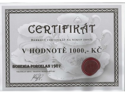 Dárkový poukaz 1000 Kč