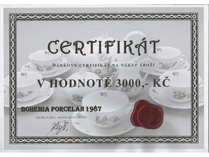 Dárkový poukaz 3000 Kč