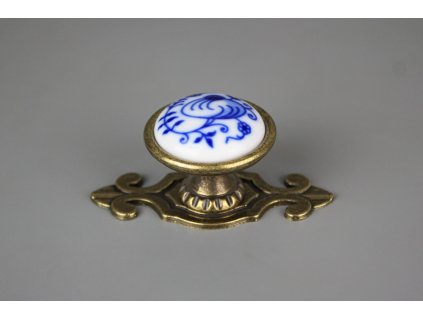 KNOVER RUSTIKÁLNÍ ÚCHYTKA 40CM S ROZETOU CIBULÁK GRANÁTOVÉ JABLKO