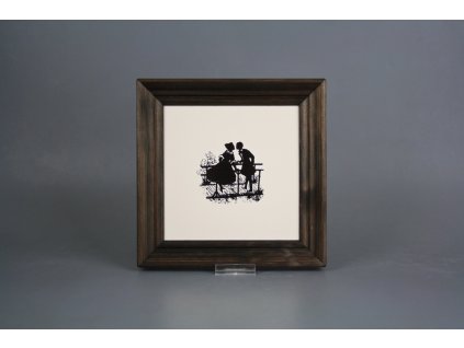 ZAOBRC Obrázek 19,5x19,5cm ROKOKOVÉ PANENKY RŮZNÉ MOTIVY cTHB 1