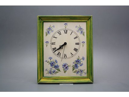 Nástěnné hodiny 25x30cm Chrpy cZM č. 1