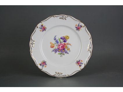 MLOKYK TALÍŘ MĚLKÝ 25CM MARIE LOUISE KYTICE S KOSATCEM GGL LUX