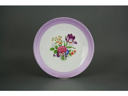 COUMIK TALÍŘ MĚLKÝ 24CM COUP MÍŠEŇSKÁ KYTICE RŮZNÉ MOTIVY IFP