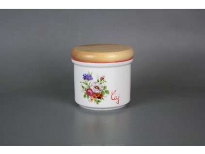 KUDMIK DÓZA S DŘEVĚNÝM UZÁVĚREM MALÁ MÍŠEŇSKÁ KYTICE CL RŮZNÉ MOTIVY 1