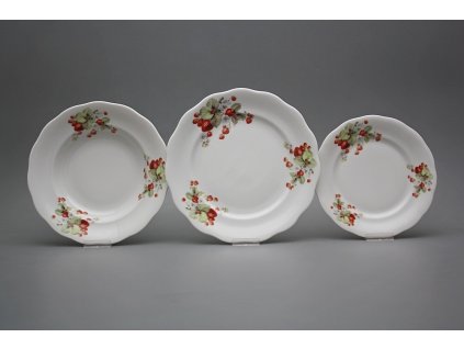 Plate set Alaska Strawberries 12-piece CBB