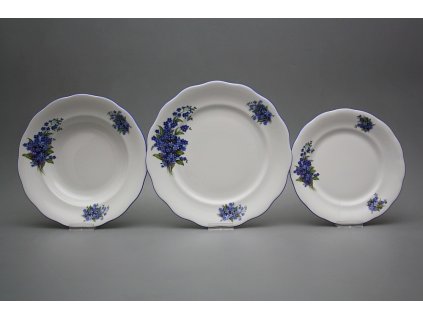 Talířová souprava Alaska Pomněnky 12dílná CAL