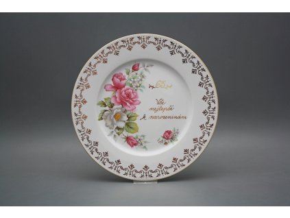 Dárkový talíř mělký 25cm Nina Radost GL č. 1